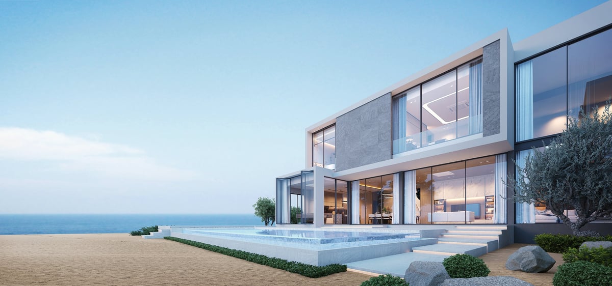 Architectural residential new build in Auckland by AGJ Construction